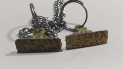 K61--İSİM YAZILI İKİ ADET PİRİNÇ MÜHÜR