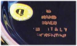 ViNTaGe İTALYAN FLORENTİNE KoBaLT PoRSeLeN BÜYÜK KÜLLÜK ve MUMLUK..