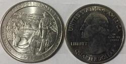 2016.NORTH DAKOTA EYALET ÇEYREK DOLAR.USA