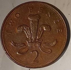 2 Pence  2004 United Kingdom /Birleşik Kırallık  Elizabeth II 4th portrait; magnetic