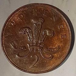 2 Pence  2005 United Kingdom /Birleşik Kırallık  Elizabeth II 4th portrait; magnetic