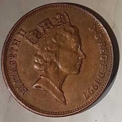 2 Pence 1997 United Kingdom /Birleşik Kırallık Elizabeth II (3rd portrait; magnetic)