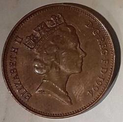 2 Pence 1994 United Kingdom /Birleşik Kırallık Elizabeth II (3rd portrait; magnetic)