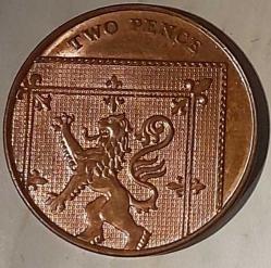 2 Pence  2010 United Kingdom /Birleşik Kırallık  Elizabeth II (4th portrait; Royal Shield)