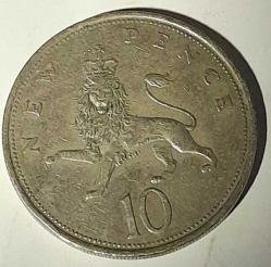 10 New Pence 1969 United Kingdom /Birleşik Kırallık - Elizabeth II (2nd portrait)