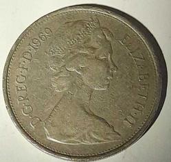 10 New Pence 1969 United Kingdom /Birleşik Kırallık - Elizabeth II (2nd portrait)