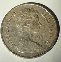 10 New Pence 1973 United Kingdom /Birleşik Kırallık - Elizabeth II (2nd portrait)