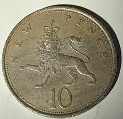 10 New Pence 1973 United Kingdom /Birleşik Kırallık - Elizabeth II (2nd portrait)