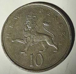 10 New Pence 1976 United Kingdom /Birleşik Kırallık - Elizabeth II (2nd portrait)