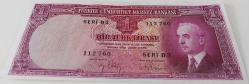 2.EMİSYON 1.TERTİP İNÖNÜ 1 BİR TÜRK LİRASI SERİ B3 112760 NUMARALI KAĞIT PARA NATÜREL ÇİL-ÇİLALTI ÇOK ÇOK NADİR