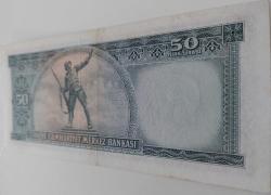 5.EMİSYON 4.TERTİP 50 TÜRK LİRASI KAĞIT PARA ÇİLALTI NATÜREL SERİ U2 044683 ÇOK NADİRDİR