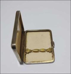 Antika 1950 ler 970 Gümüş ve İvory kemik Malzemeden Sigara Tablası Kutu Japonya Çok Nadir