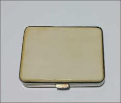 Antika 1950 ler 970 Gümüş ve İvory kemik Malzemeden Sigara Tablası Kutu Japonya Çok Nadir