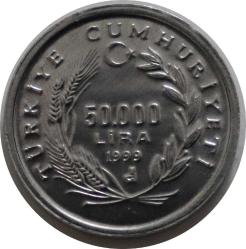1999 50.000 Lira FAO Gıda Güvenliği Çil