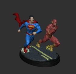 Superman ve Flash - 25 cm
