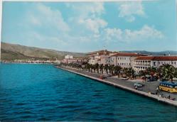 ORTA DÖNEM İZMİR ATATÜRK BULVARI ORİJİNAL KARTPOSTALI NADİRDİR