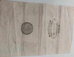 SULTAN II. ABDÜLHAMİT 1294-1877 100 KURUŞ YUSUF ZİYA MÜHÜRLÜ 50-34.897 SERİ NOLU ORİJİNAL OSMANLI KAĞIT PARASI NATURELDİR ÇOK NADİRDİR