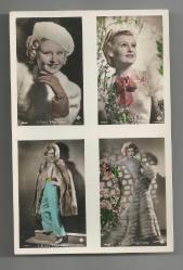 AMERİKAN SİNEMASI / AKTRIST LILIAN HARVEY DÖRTLÜ FOTOKART...