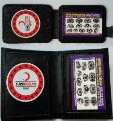 2 ADET KIZILAY ROZETLI CUZDAN SATINAL-SADECE KURUM ADRESINE GONDERILIR-SIVILE SATILMAZ