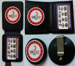 2 ADET KIZILAY ROZETLI CUZDAN+ 1ADET KEMER ROZETİ SATINAL-SADECE KURUM ADRESINE GONDERILIR-SIVILE SATILMAZ