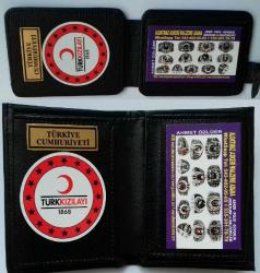 2-ADET KIZILAY ROZETLİ CÜZDAN SATINAL-SADECE KURUM ADRESINE GONDERILIR-SIVILE SATILMAZ