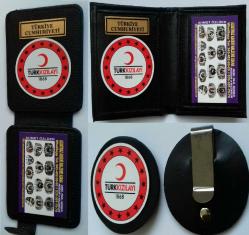 2-ADET KIZILAY ROZETLİ CÜZDAN+1ADET KEMER ROZETİ SATINAL-SADECE KURUM ADRESINE GONDERILIR-SIVILE SATILMAZ