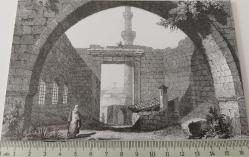 2013 CUMHURİYET İLK DÖNEMİ SANATÇI PREAUX-S.CHOLET TARAFINDAN ÇİZİLMİŞ BİR ANKARA GRAVÜRÜ SENBOLLÜ DAVETİYE KOLEKSİYONLUK NADİRDİR