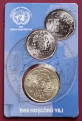 1995 Dünya hoşgörü yılı hatıra parası  (ÇİL) Özel Folderin'de