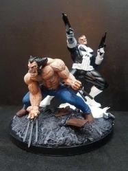 Wolverine ve Punisher Diorama  - 25 cm