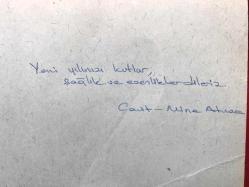 Cahit - Mine ATMACA - Islak imzalı Yeni yıl tebriği
