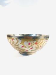 Antika Dua Yazılı İşlemeli Pirinç Kase