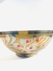 Antika Dua Yazılı İşlemeli Pirinç Kase