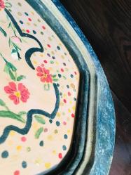 Oyma El yapımı Ağaç Tepsi