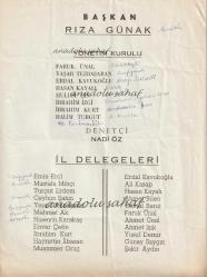 CHP İzmir Armutlu Yönetim Kurulu ve İl Delegeleri Listesi / Başkan Rıza Günak  [Cumhuriyet Halk Partisi Tarihi]