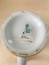 0.5LT AVRUBA EL BOYAMA POLONYA DAMGALI BİRA BARDAĞI KULPLU BARDAK TANKART