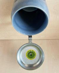 0.5LT AVRUPA EL BOYAMA ETİKETLİ BİRA BARDAĞI KAPAKLI ALMAN TANKART