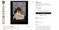 1991 MARCİ COHEN VİENNA ROYAL COLLECTİON DAMGALI PORSELEN GÖRÜNÜMLÜ VİNTAGE VİNİL (ET) BEBEK 42 CM