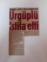 Kabine Listesi Onaylanmayan Suat Hayri Ürgüplü İstifa Etti - Turhan Feyzioğlu - İlhan Öztrak - Cevdet Sunay - Adalet Partisi - Cumhuriyet Halk Partisi- Milli Savunma