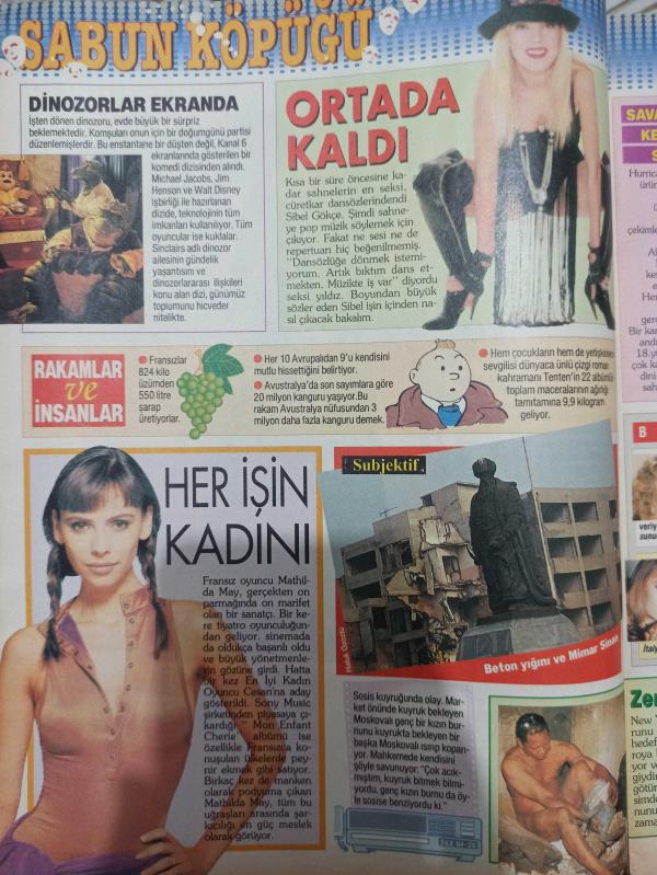 Süper Show Dergisi 4 Nisan 1993 Nurseli İdiz Yasmin Ghauri  