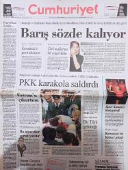 Cumhuriyet Gazetesi - 1 Eylül 2008 - Erdal Atabek - Deniz Baykal - Orhan Erinç - Mustafa Balbay - Cihan Oruçoğlu - Ali Açar - Hüseyin Baş - Kürşad Tüzmen - Can Akın Çağlar - Egemen Berköz -