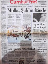 Cumhuriyet Gazetesi - 23 Ocak 2006 - Aydın Güven Gürkan - Mustafa Sarıgül - Şah Rıza Pehlevi - Hüseyin Baş - Ömer Özen - Yakup Kepenek - Türkel Minibaş - Ayşe Emel Mesci - Leylâ Erbil -