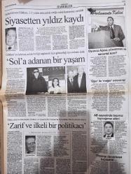 Cumhuriyet Gazetesi - 23 Ocak 2006 - Aydın Güven Gürkan - Mustafa Sarıgül - Şah Rıza Pehlevi - Hüseyin Baş - Ömer Özen - Yakup Kepenek - Türkel Minibaş - Ayşe Emel Mesci - Leylâ Erbil -