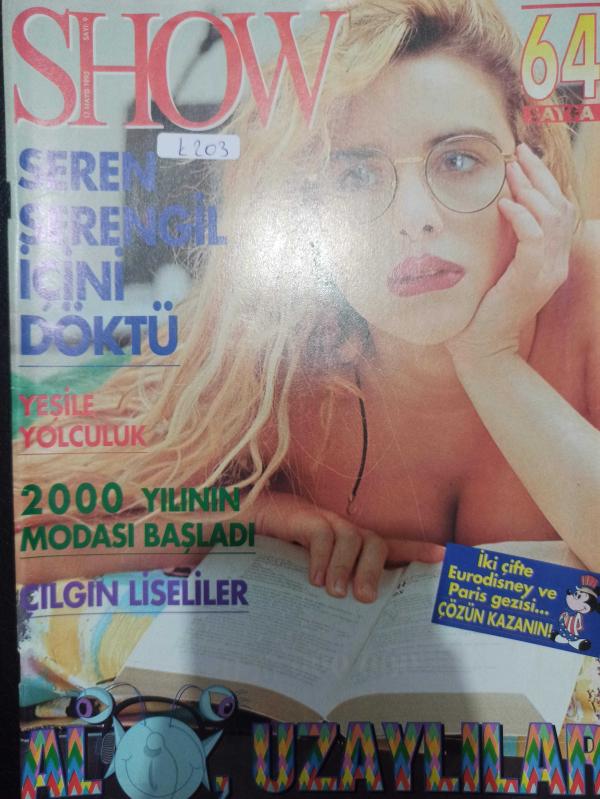 Show Dergisi 17 Mayıs 1992 Seren Serengil Fabio Lanzoni  