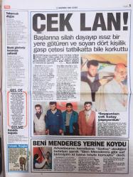Ekip Gazetesi - 6 Haziran 1997 - Güzel tezgahtara vuruldu - Yeşil sahalardan podyuma koştular - Galatasaraylı Vedat İnciefe - Senem Hakkı - Buket Saruhan - Sergen Yalçın -
