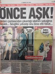 Ekip Gazetesi - 11 Temmuz 1997 - Ölümden önce aşk - Çelik, gorilleri ile hava atıyor - Popçu Çelik - Billur Kalkavan - Acısını kalbine gömdü -  Buse Akgün - Yasemin Mutlu -
