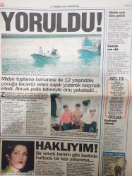 Ekip Gazetesi - 12 Temmuz 1997 - Orman güzeli - Komşunun oğlunu eve kapattı - Aşk trafiği karıştı - Ece Uslu - Kenan Doğulu - Zeynep Özyılmazer -  Buse Akgün - Yasemin Mutlu -