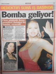 Dedektif Gazetesi - 31 Mayıs 1997 - Hülya Avşar - Başak Yeğen - Komik kan davası - Gizli İtiraflar - Nicola Smith - Böyle ihanet görülmedi - Arkadaşını babasıyla evlendirdi -