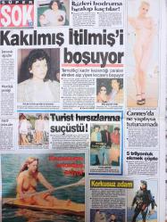 Şok Gazetesi - 1 Haziran 1997 - Hülya Avşar - Elif Ilgaz - Yıldız Tilbe - Hülya Avcu - Filiz Eczacıbaşı Sarper - Güzel revücüler nefes kesti - Hamdi Alkan -