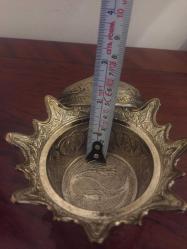 şekerlik döküm küçük   ikili   iç çap= 7 cm iç yük = 4 cm renk sarı
