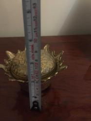 şekerlik döküm küçük   ikili   iç çap= 7 cm iç yük = 4 cm renk sarı